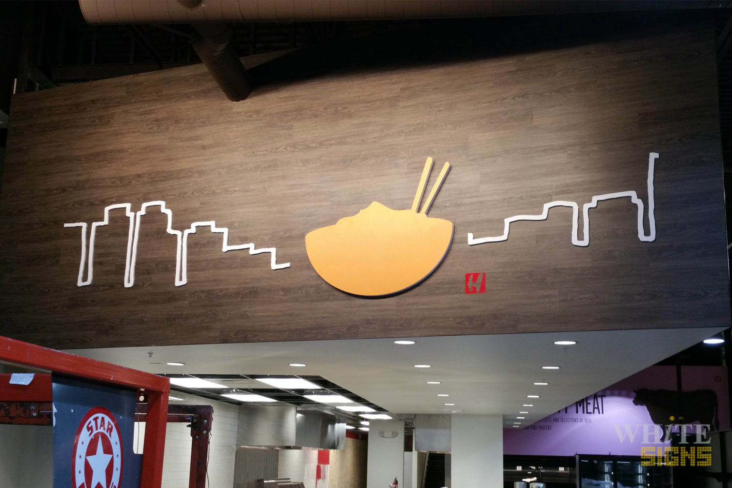 Interior Wall Ramen Sign (H-Mart, Oregon)